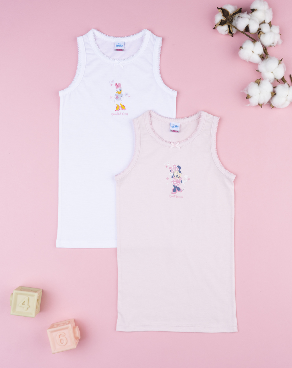Pack 2 canotte minnie bambina