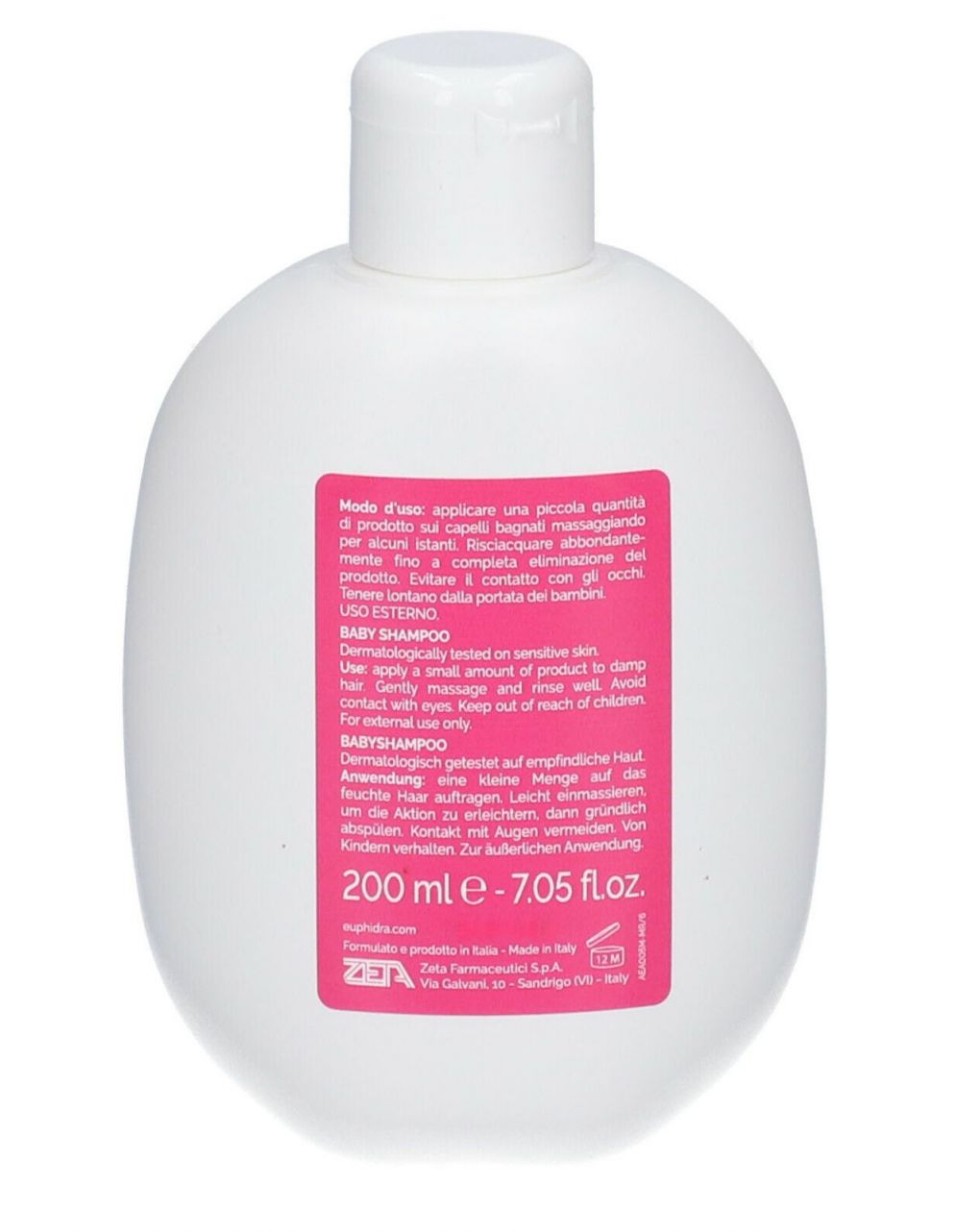 Baby shampoo 200ml - euphidra amidomio