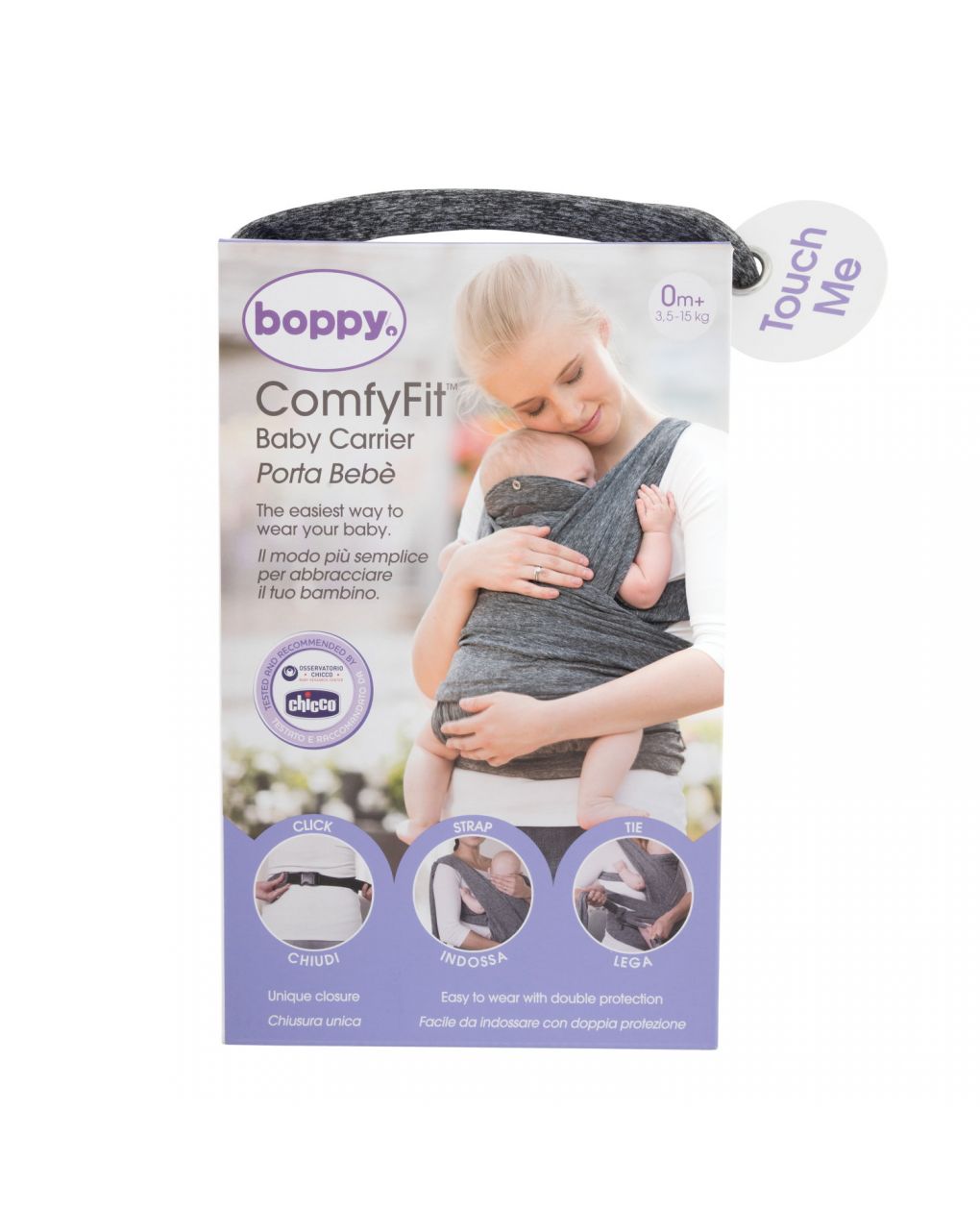 Portabebè comfyfit grigio - boppy