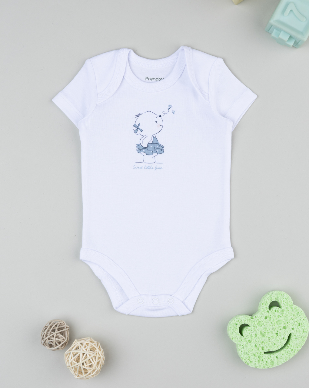 Body bianco neonata orsetto