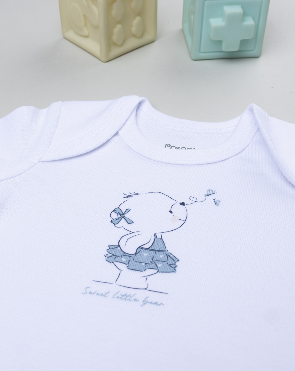 Body bianco neonata orsetto