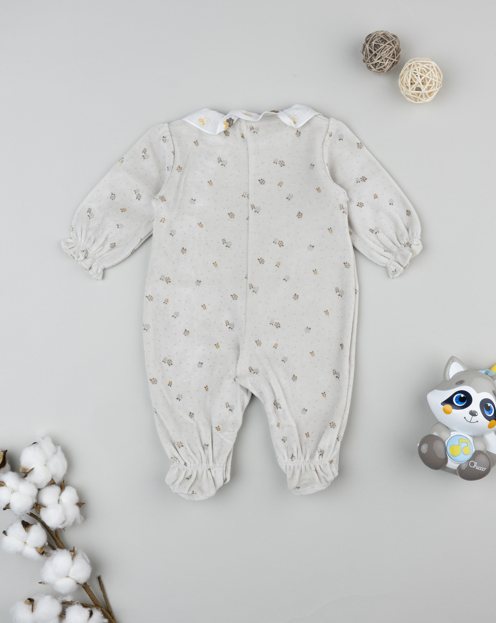 Tutina neonata ciniglia wood