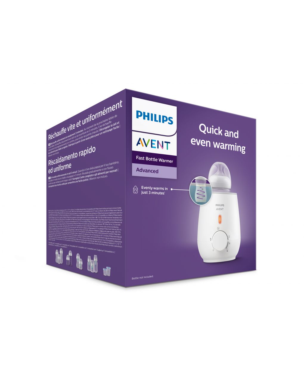 Scaldabiberon advanced riscaldamento rapido e uniforme (modello scf355/09) - philips avent