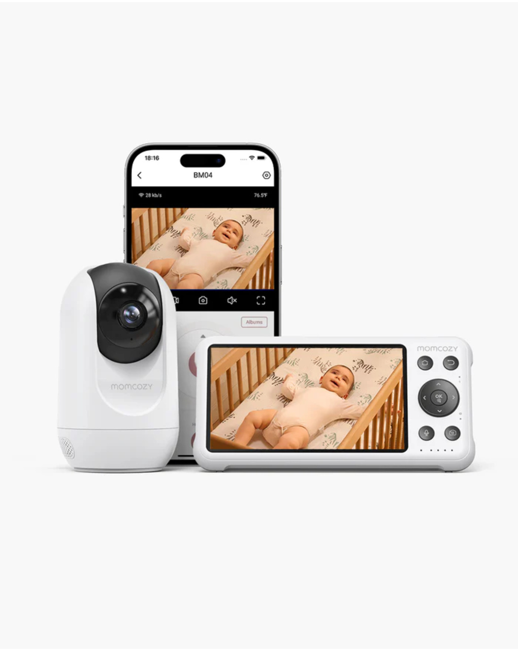 Video baby monitor smart bm04 - momcozy