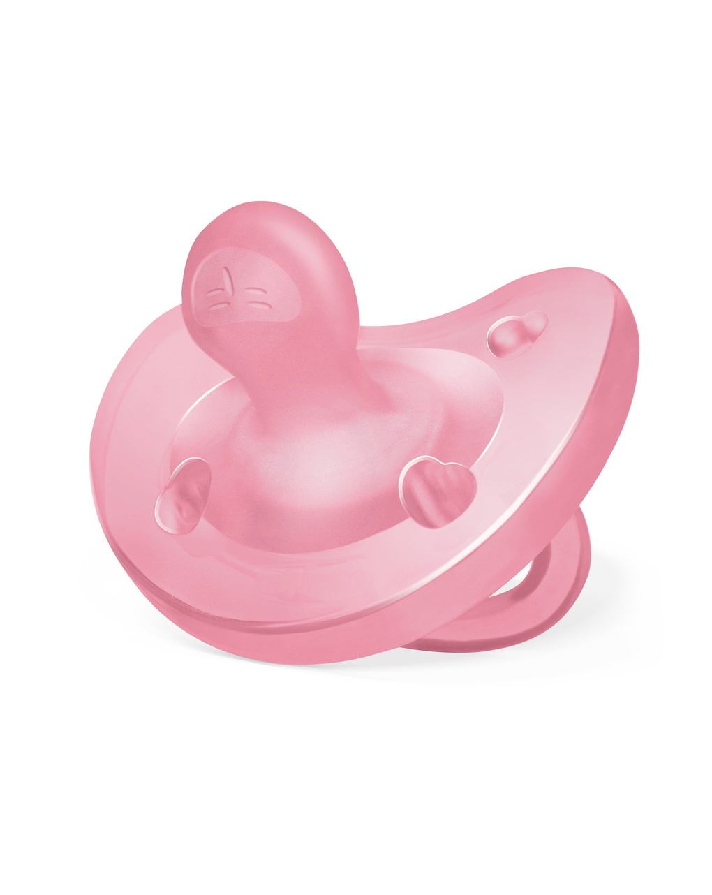 Gommotto physioforma rosa in silicone 2 pezzi | 6-16 mesi - chicco