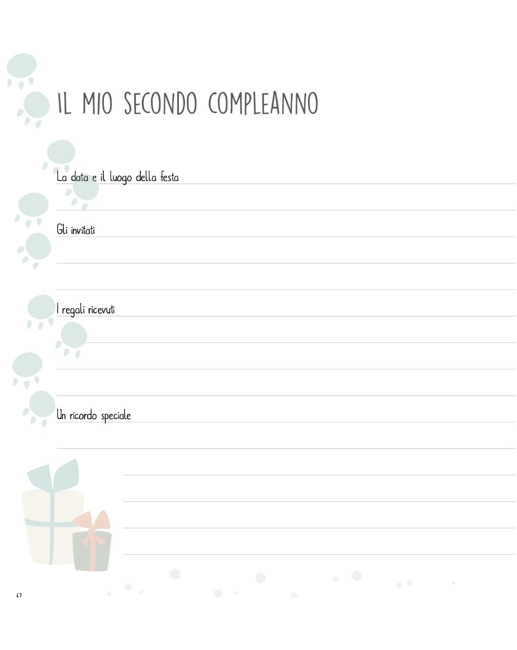 Il mio primo libro dei ricordi – 3+  – unisex