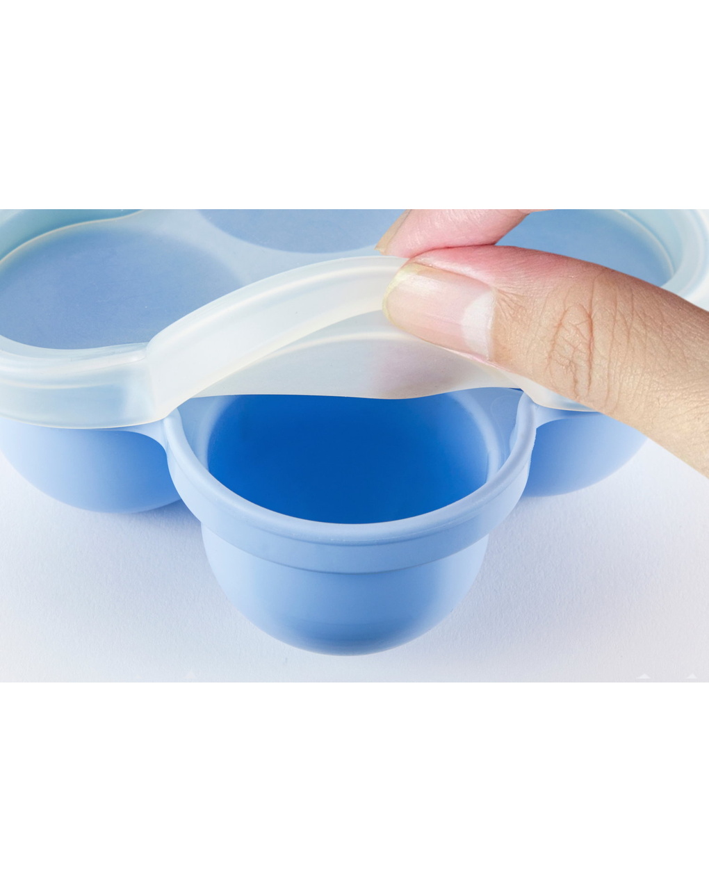 Contenitore multiporzione azzurro - chicco