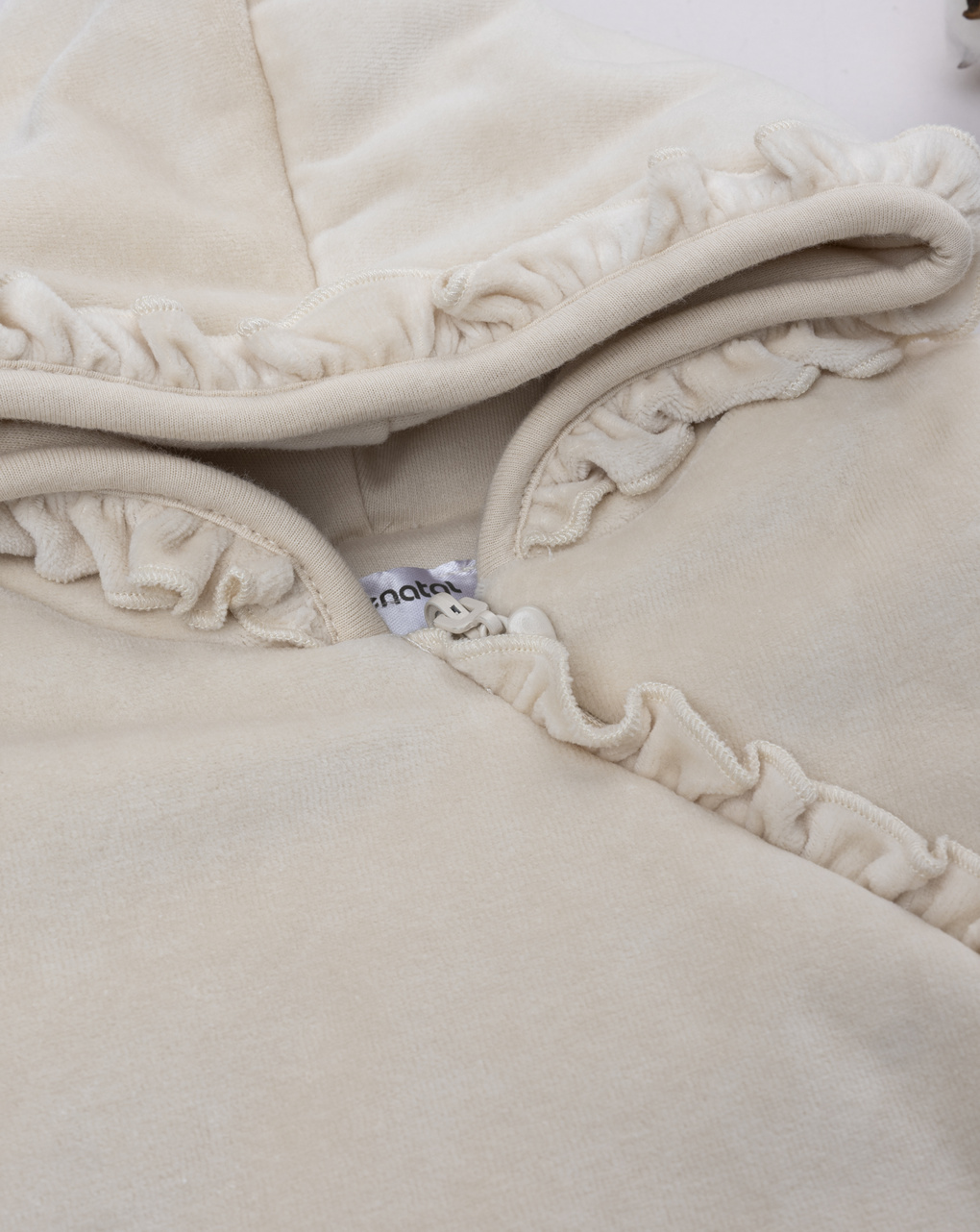 Giubbino bimba beige reversibile