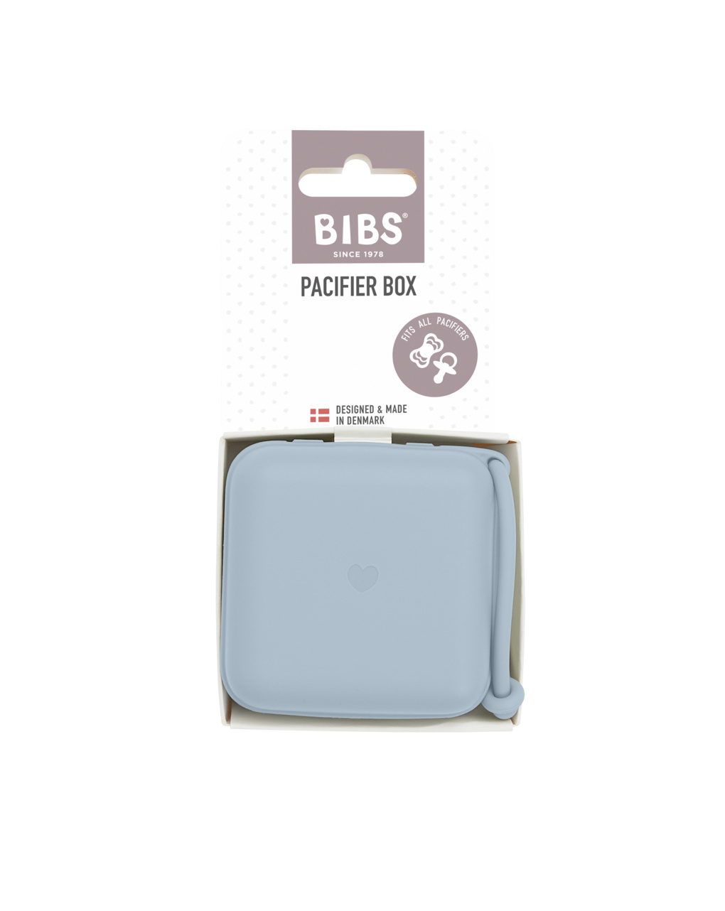 Scatola porta ciuccio bably blu- bibs