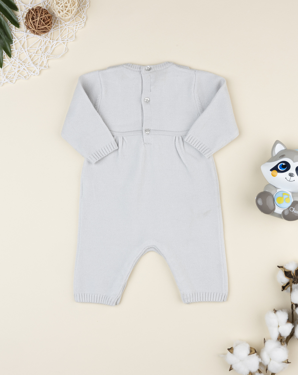 Tutina neonata tricot beige