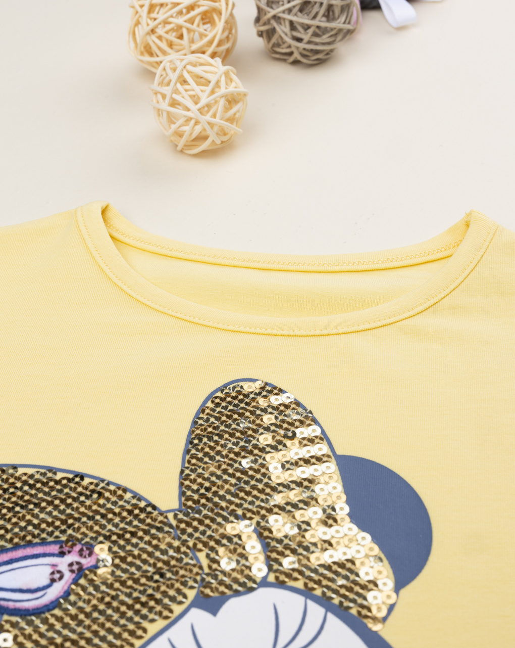 T-shirt bimba gialla minnie