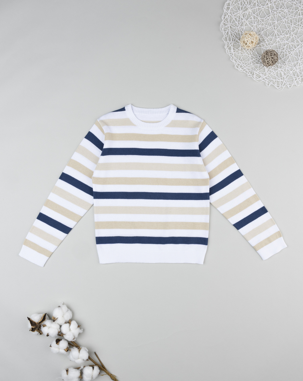 Maglia bambino rigata tricolor