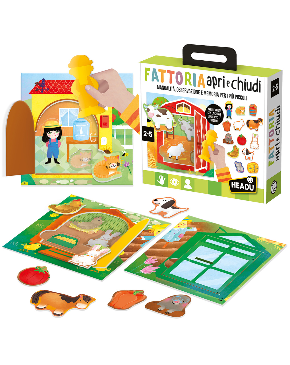 Fattoria apri e chiudi montessori – 2+  – headu