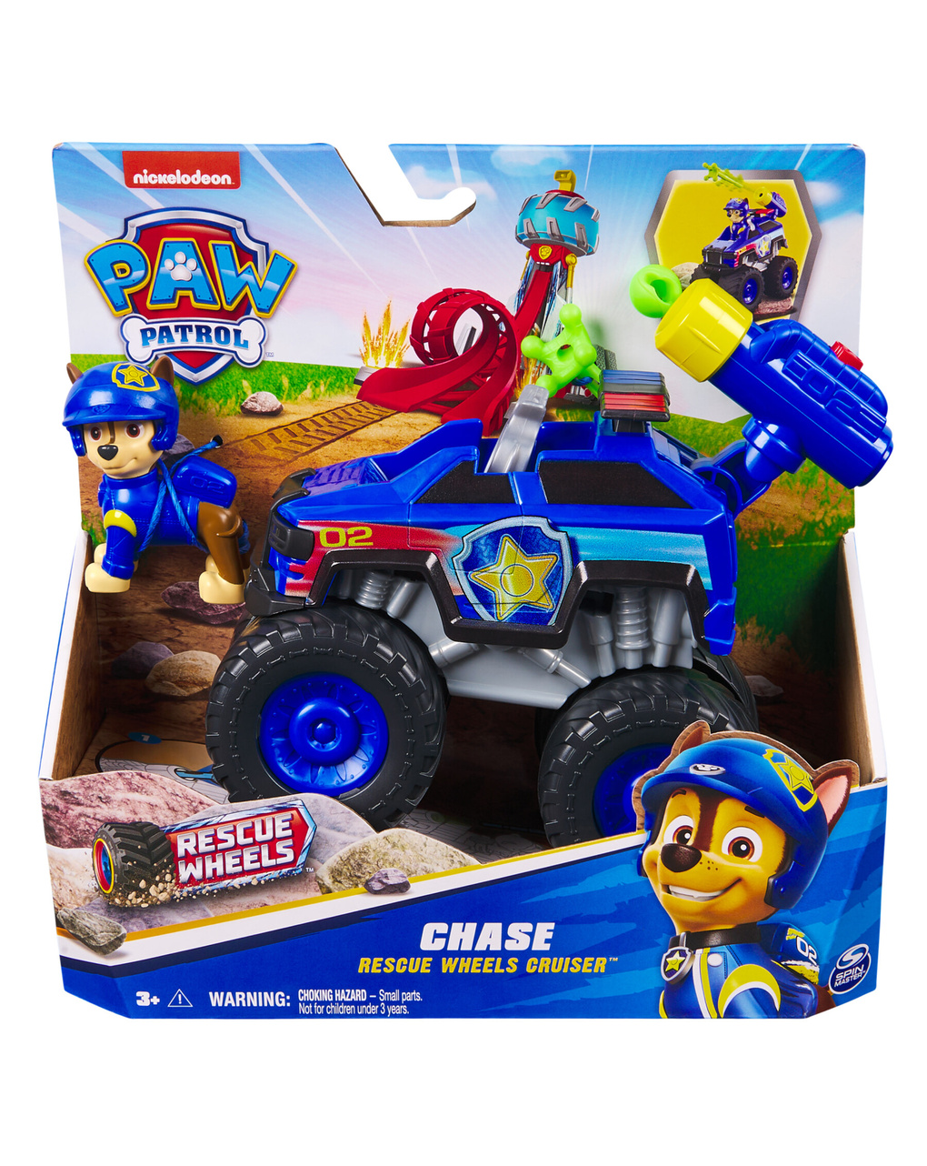 Paw patrol: rescue wheels, auto polizia di chase