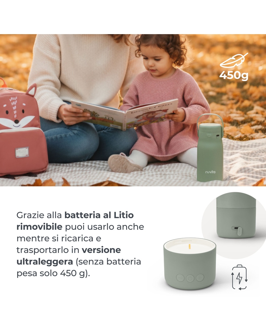 Bollitore e scalda latte portatile hot'n'go - nuvita