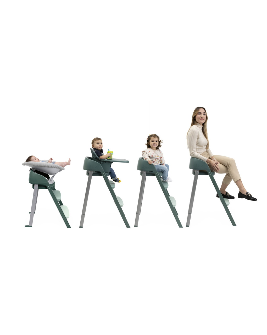 Sedia evolutiva crescendo up imperial green re_lux- chicco