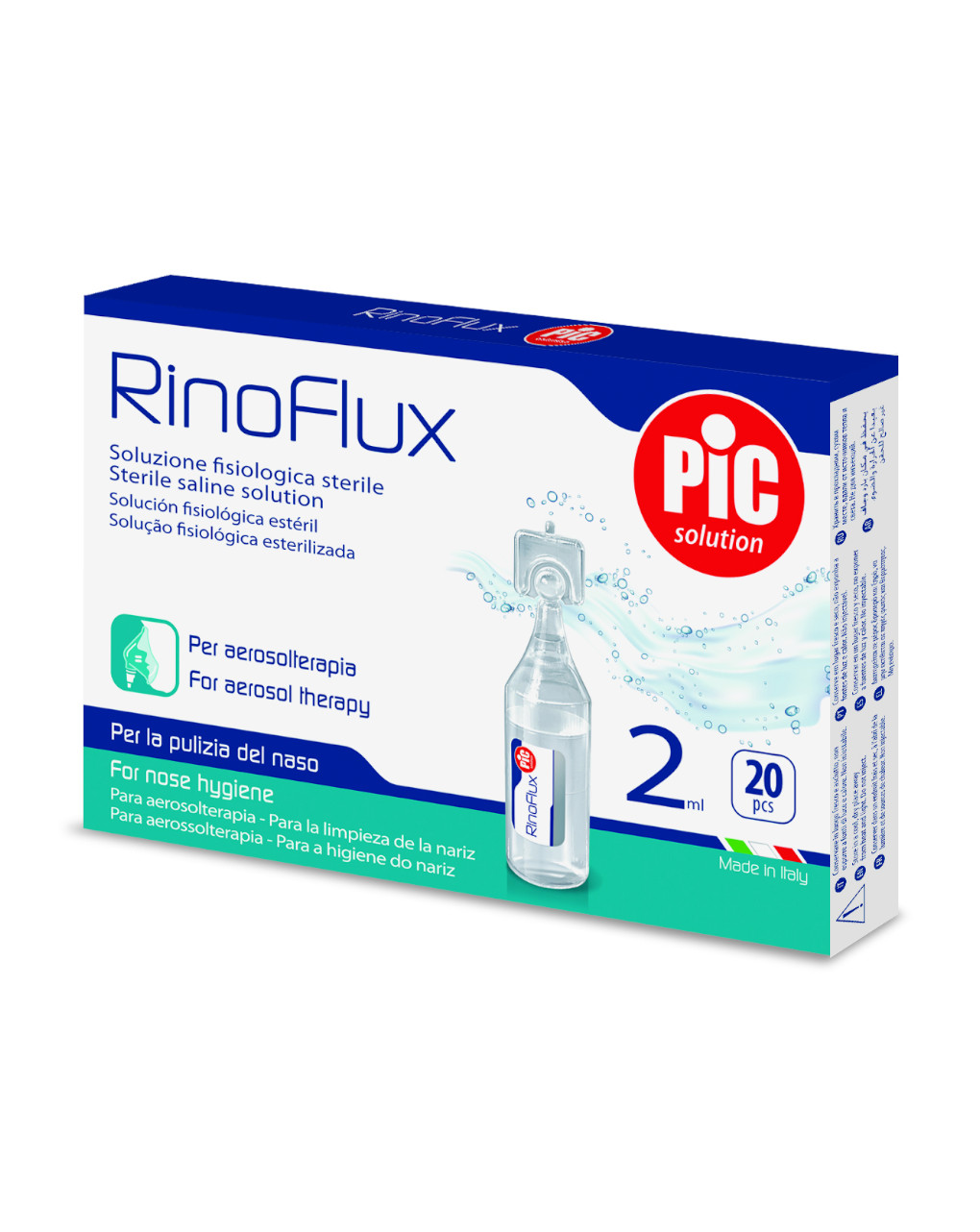 Soluzione fisiologica rinoflux 20 fiale 2ml - pic