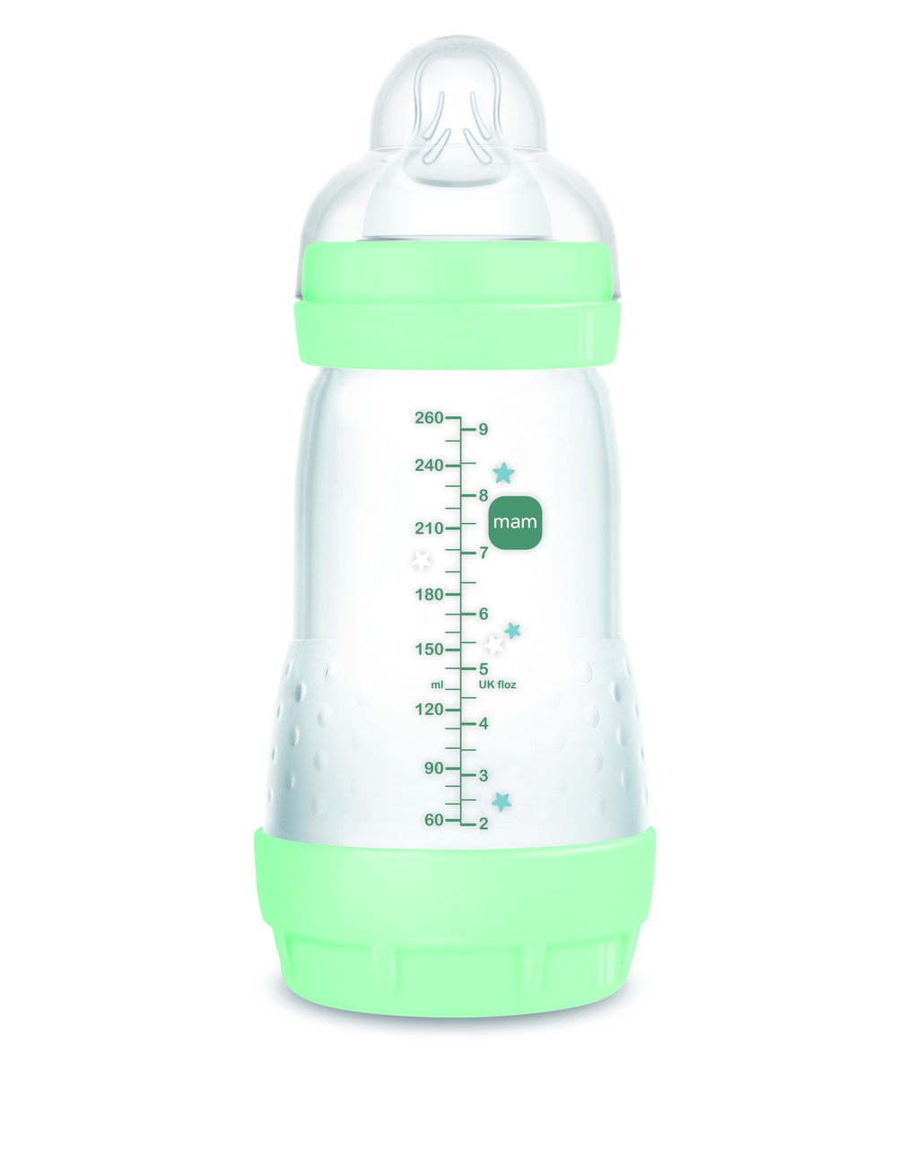Biberon easy start 260ml bio-circolare conf. singola verde - mam