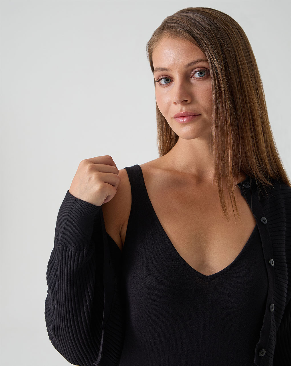 Set premaman abito e cardigan tricot