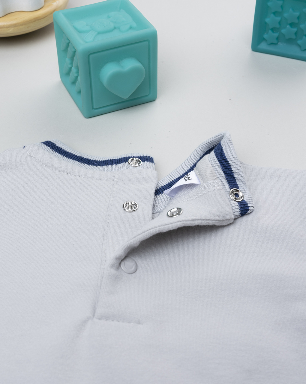 Felpa bimbo grigia animali