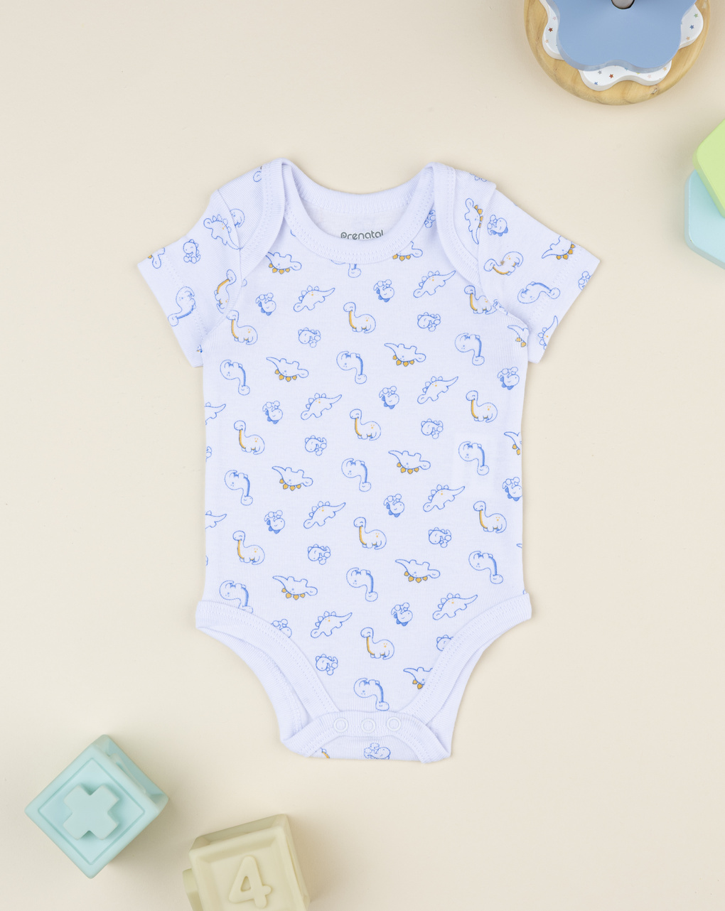 Body neonato manica corta dino