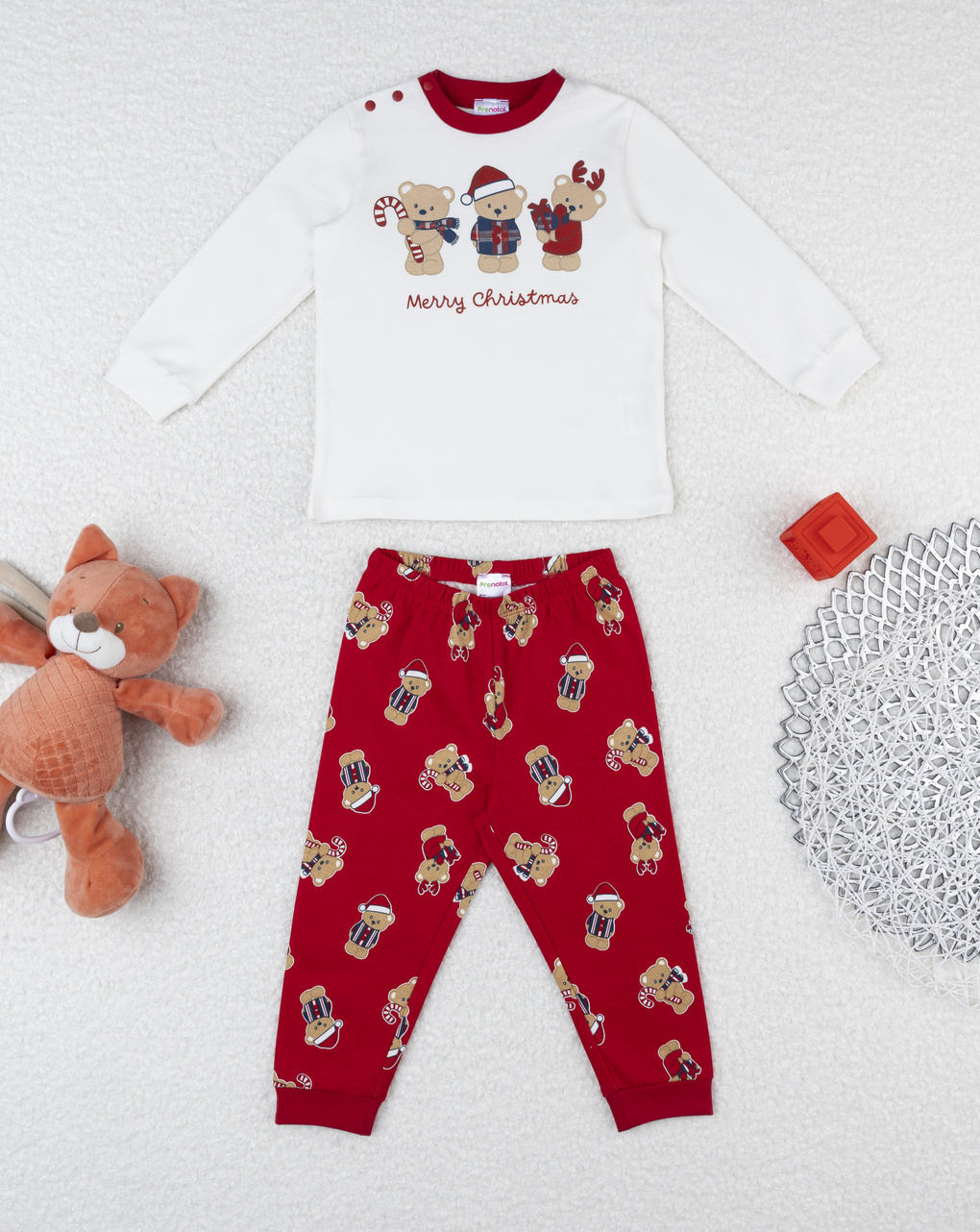 Pigiama famiglia natalizio bimbo orsetti