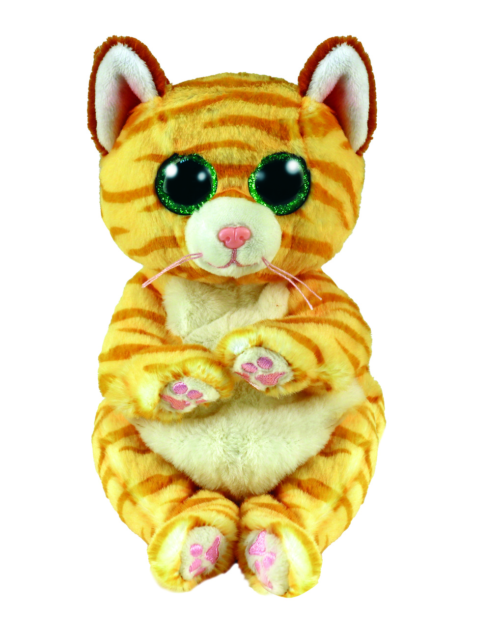 Bellies - mango il gatto arancione con occhioni verdi glitterati - 20 cm -3+ -