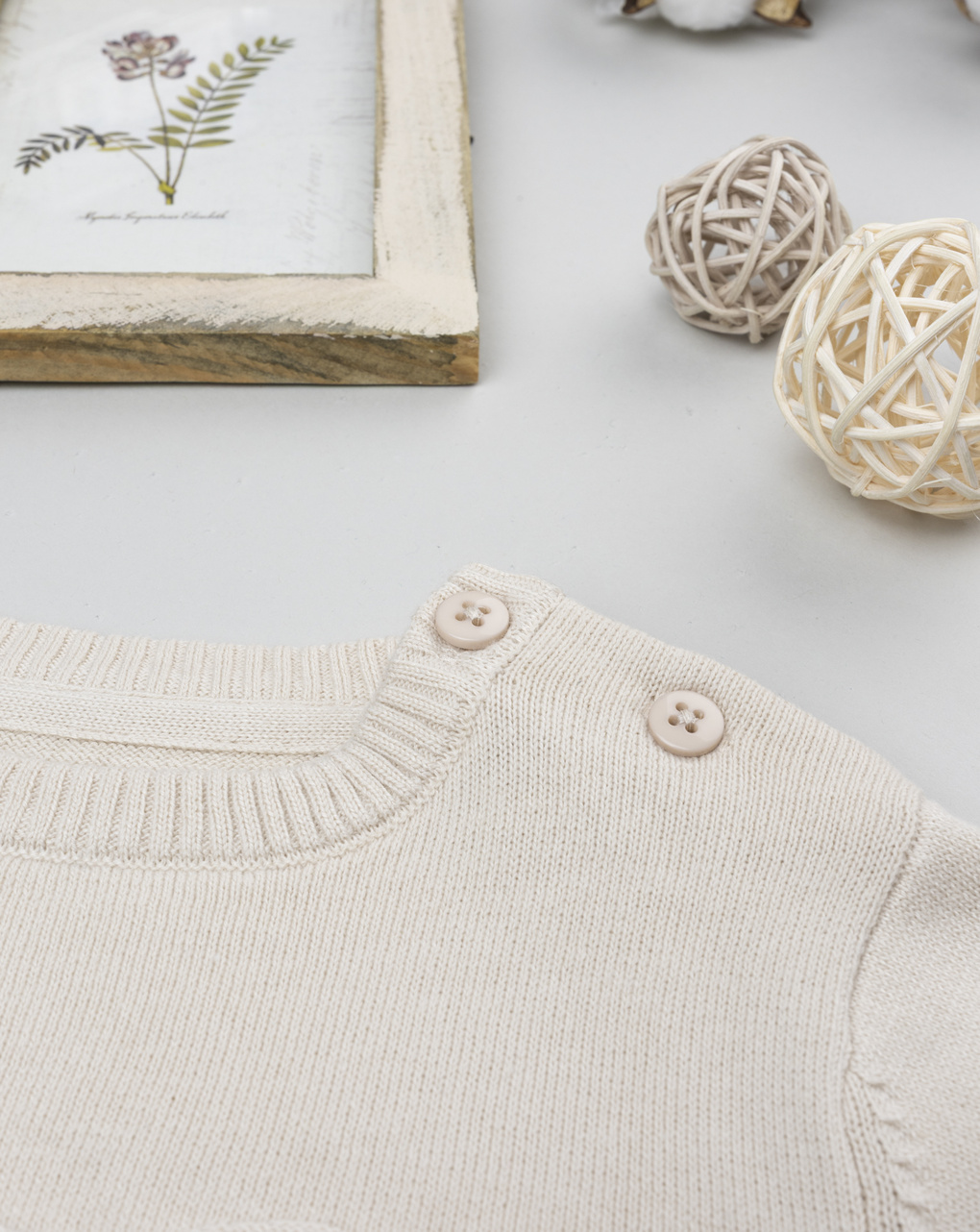 Maglia tricot bimbo beige