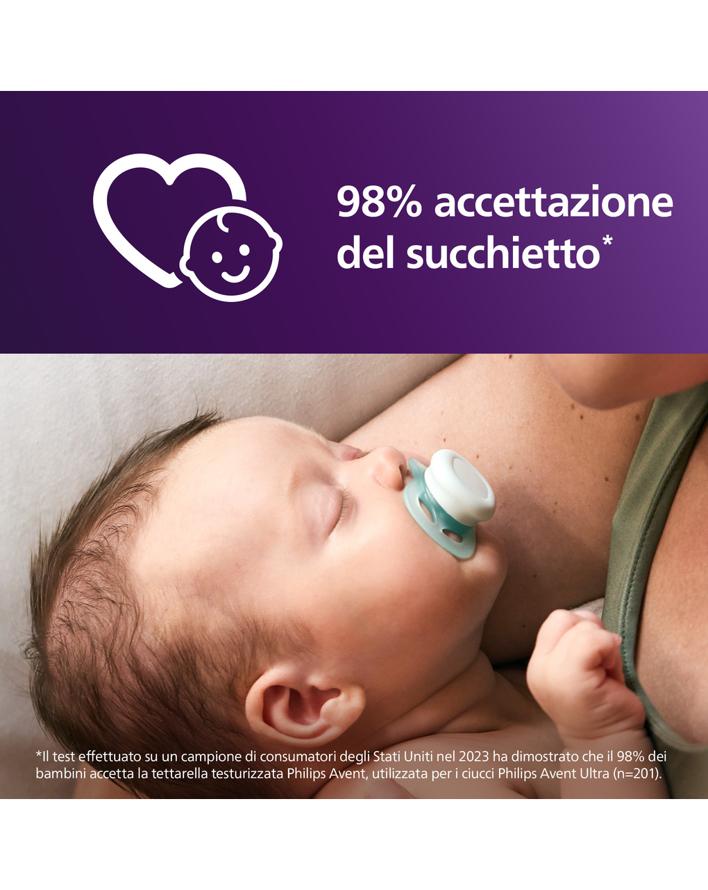 Succhietti ultra start 0-2m day pastello verde e blu , a base vegetale - set da 2 ciucci - philips avent