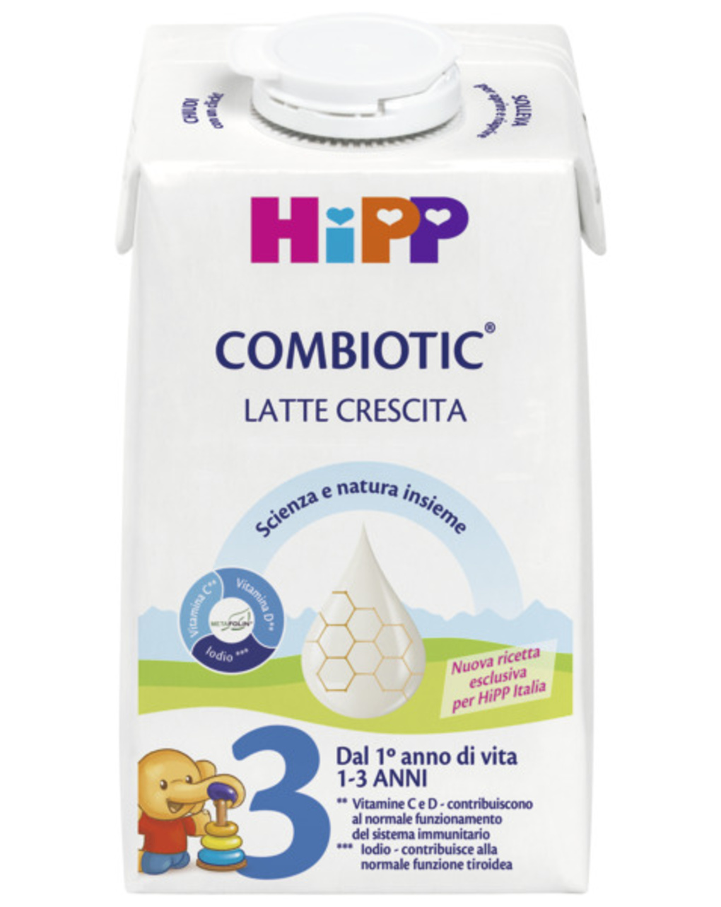 Latte crescita liquido combiotic®   3 - 500 ml hipp