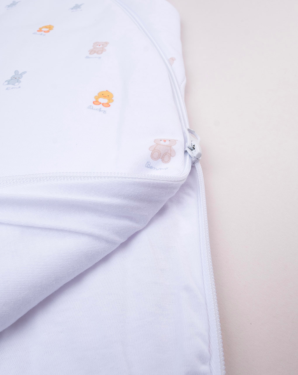 Sacco nanna unisex bianco baby smile - tog 1