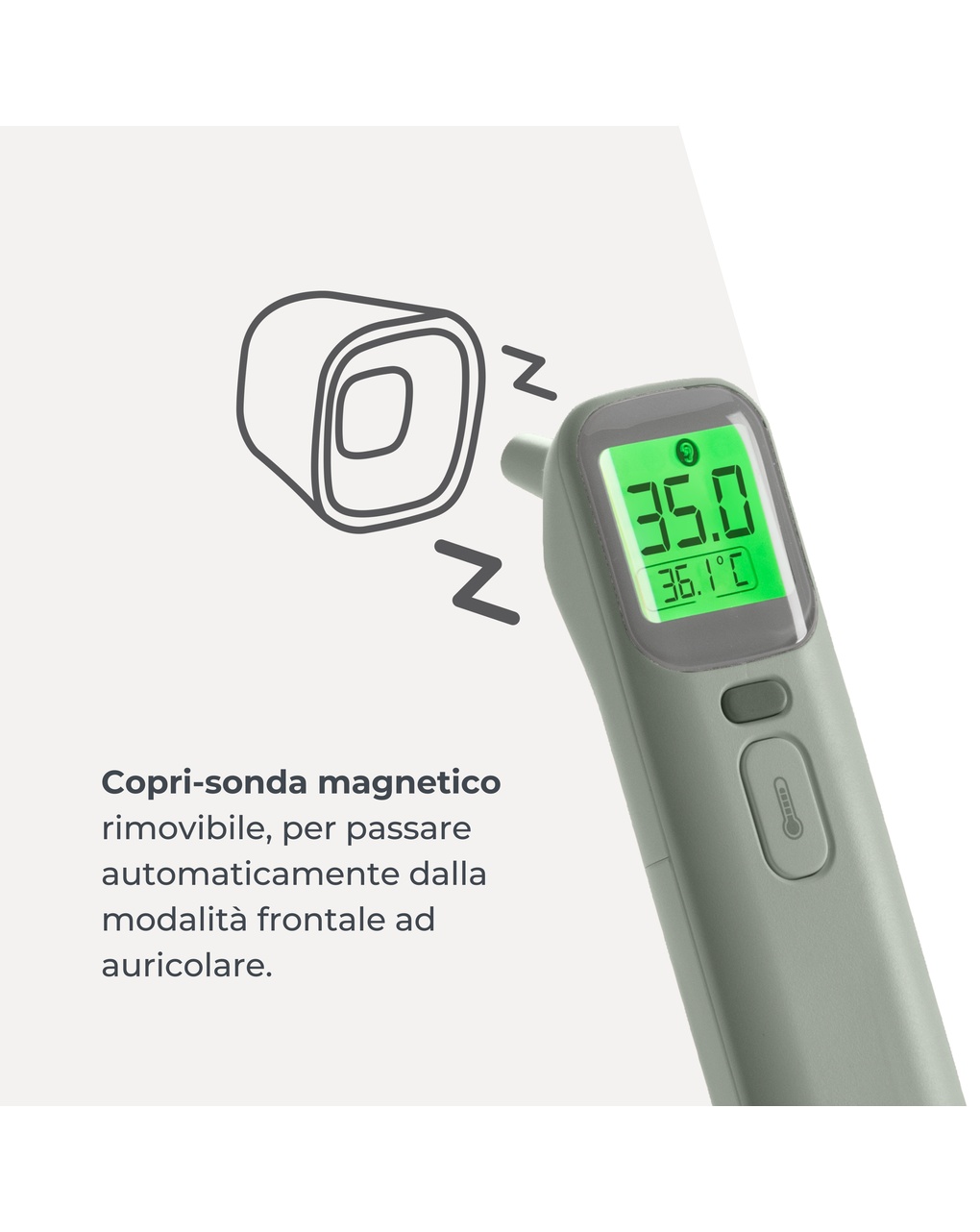 Termometro digitale frontale / auricolare 2075 - nuvita