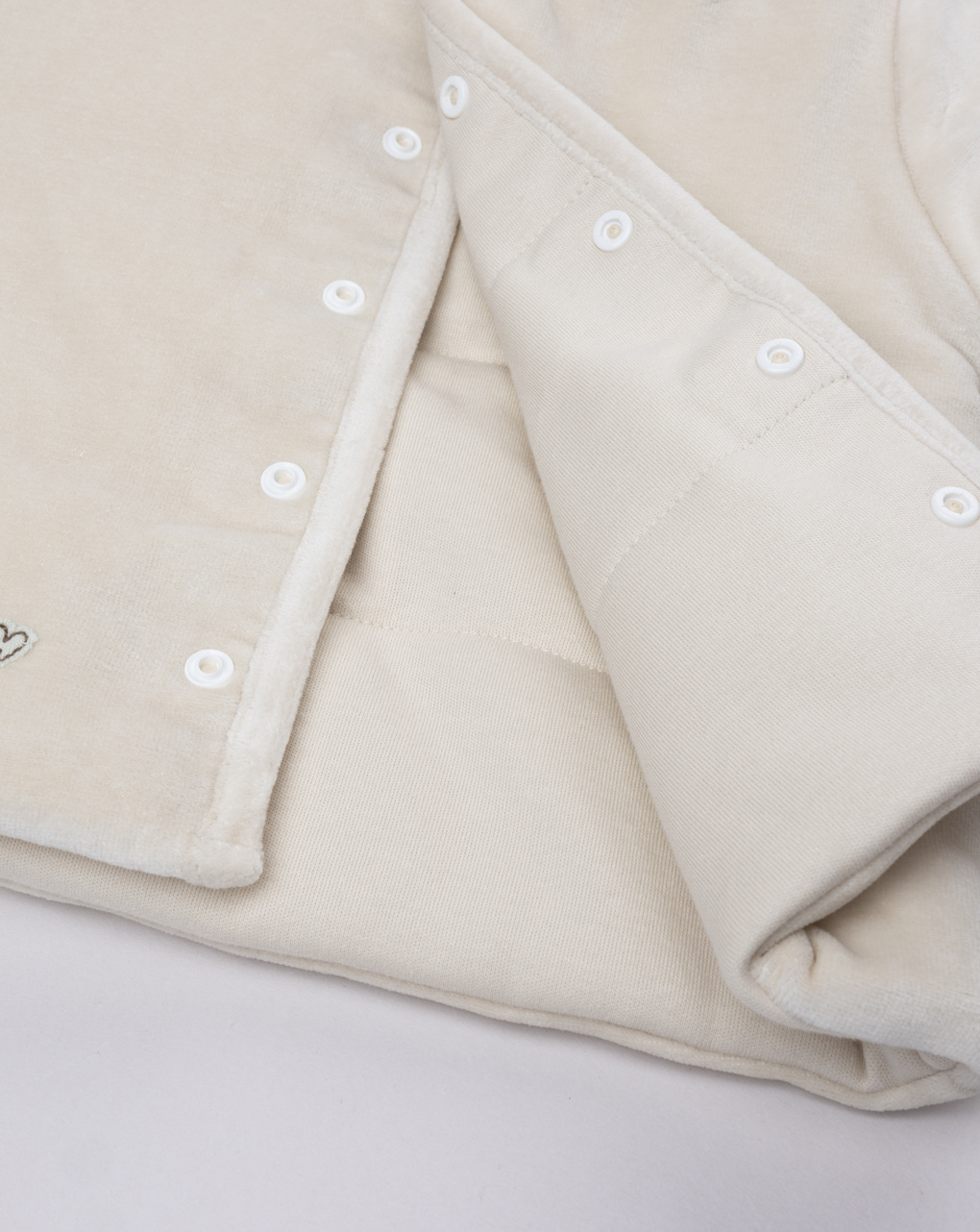Giubbino beige neonato reversibile