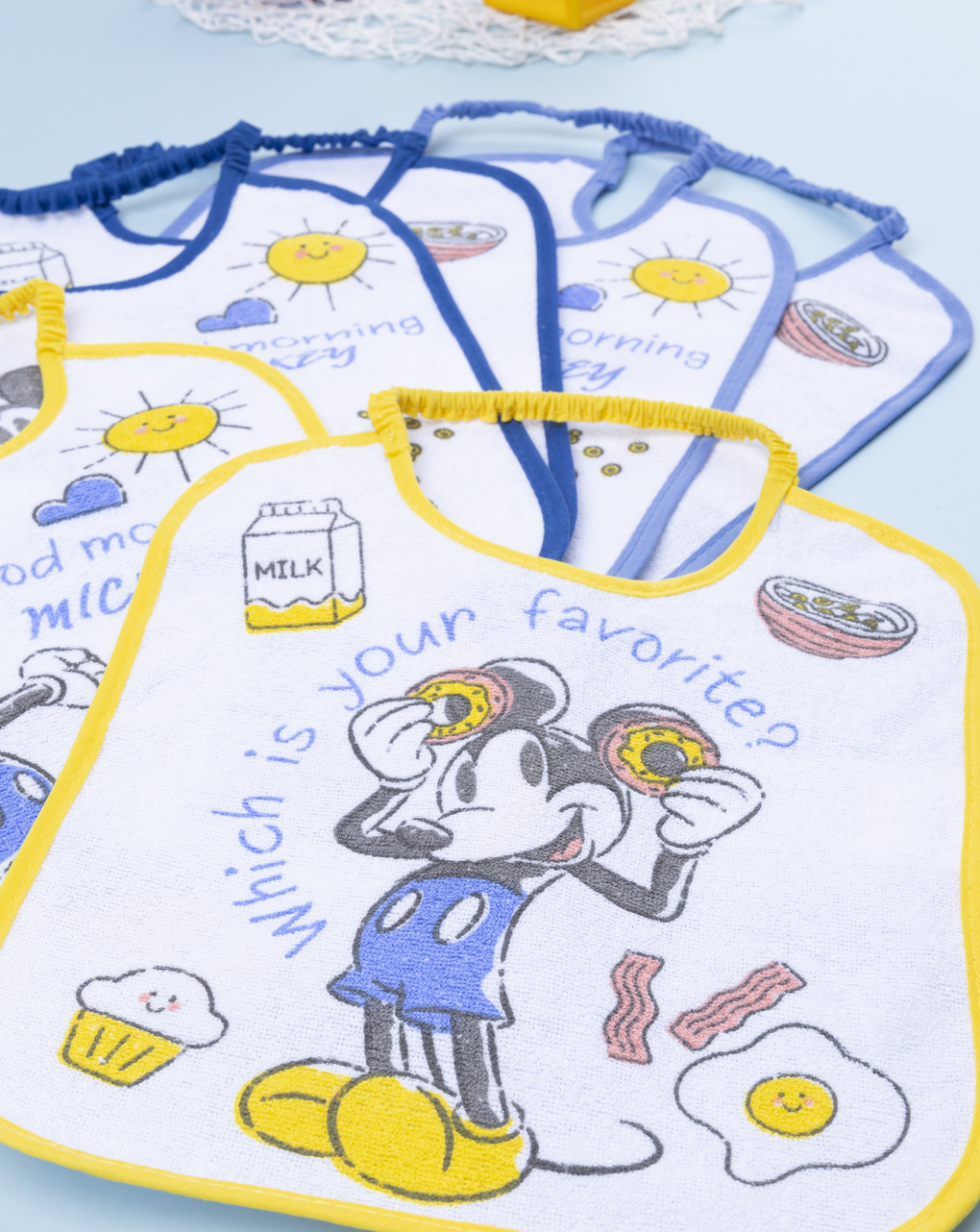 Pack 6 bavaglini bambino topolino