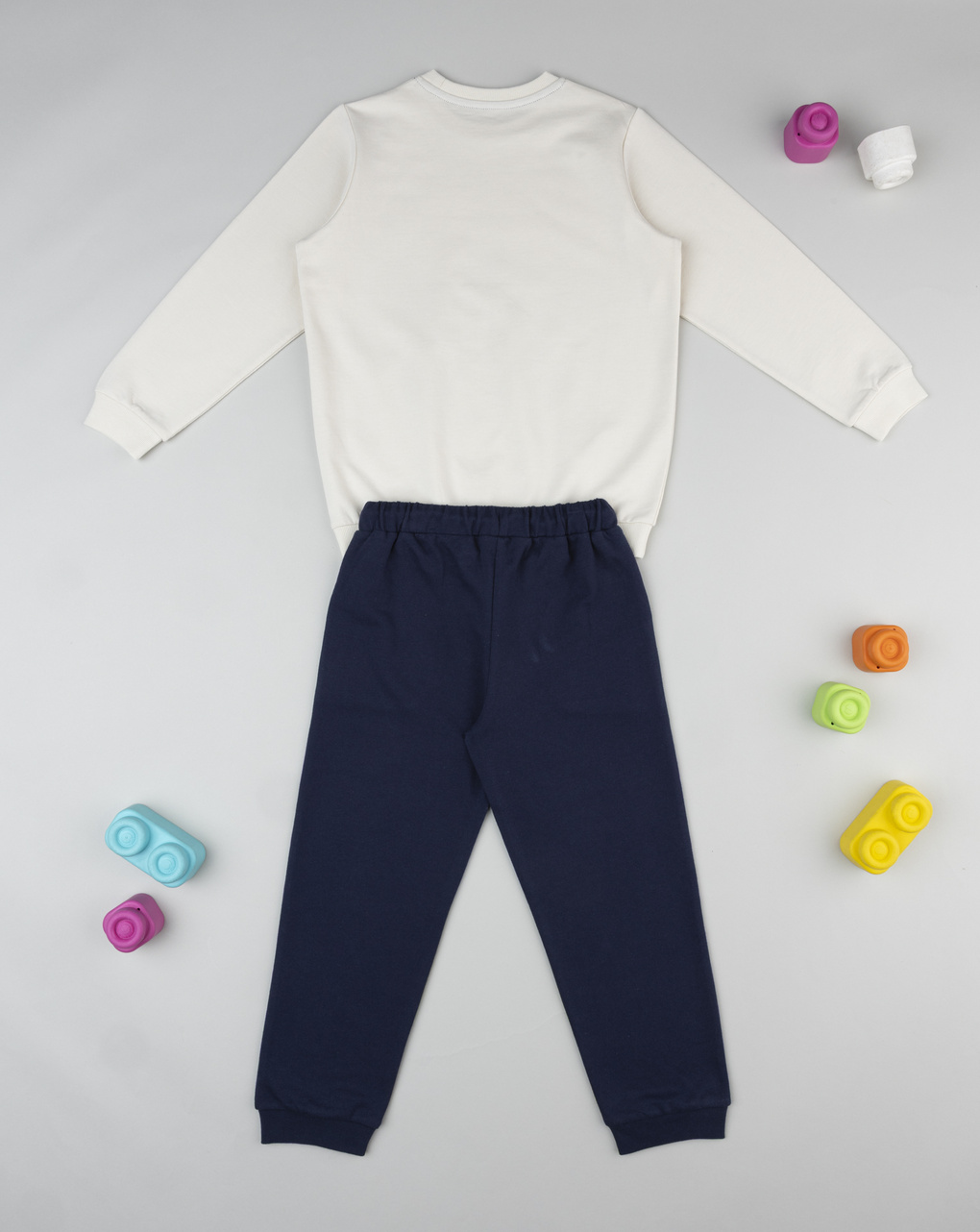 Jogger bambino beige/blu spiderman