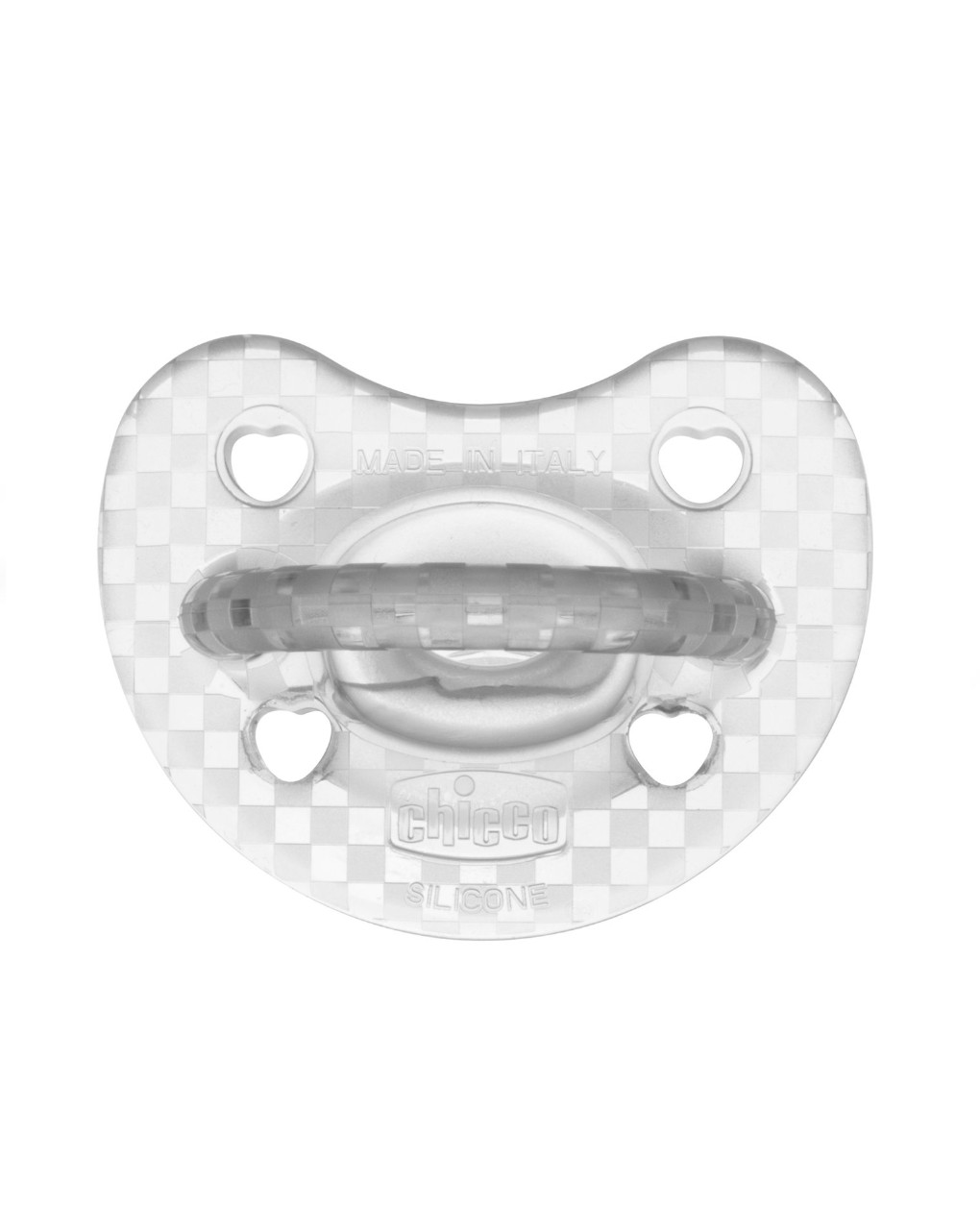 Gommotto silicone luxe 16-36m 2pz arancio/trasparente - chicco