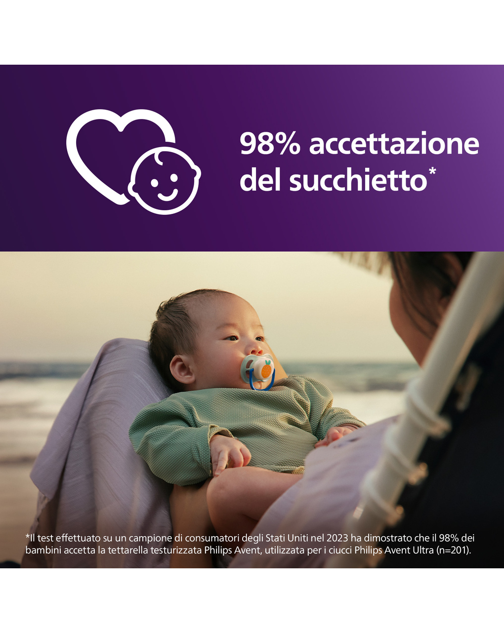 Succhietti ultra air collection 0-6m tigre e ananas, a base vegetale - set da 2 ciucci - philips avent