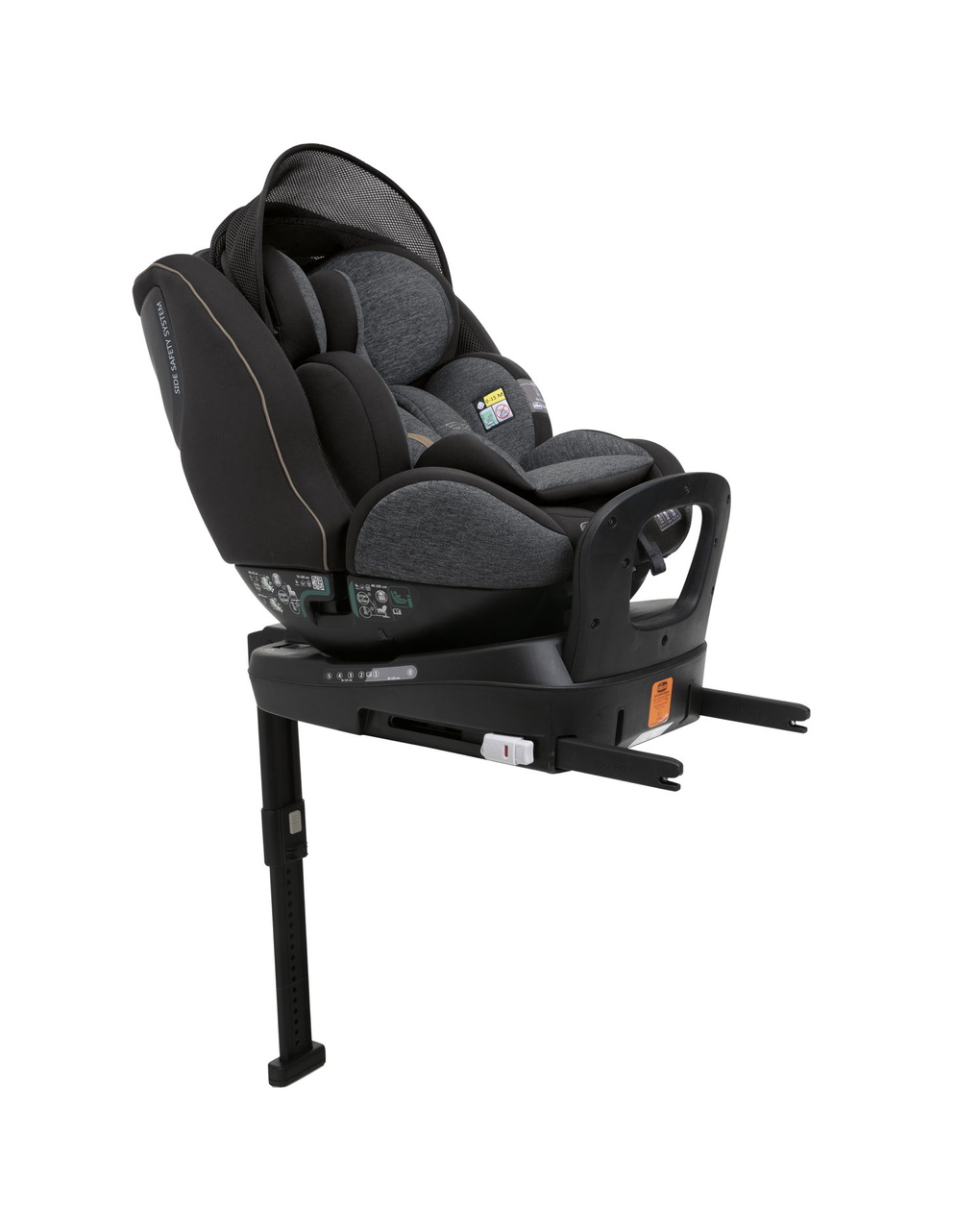 Seggiolino seat3fit air (40-125 cm) black melange - chicco