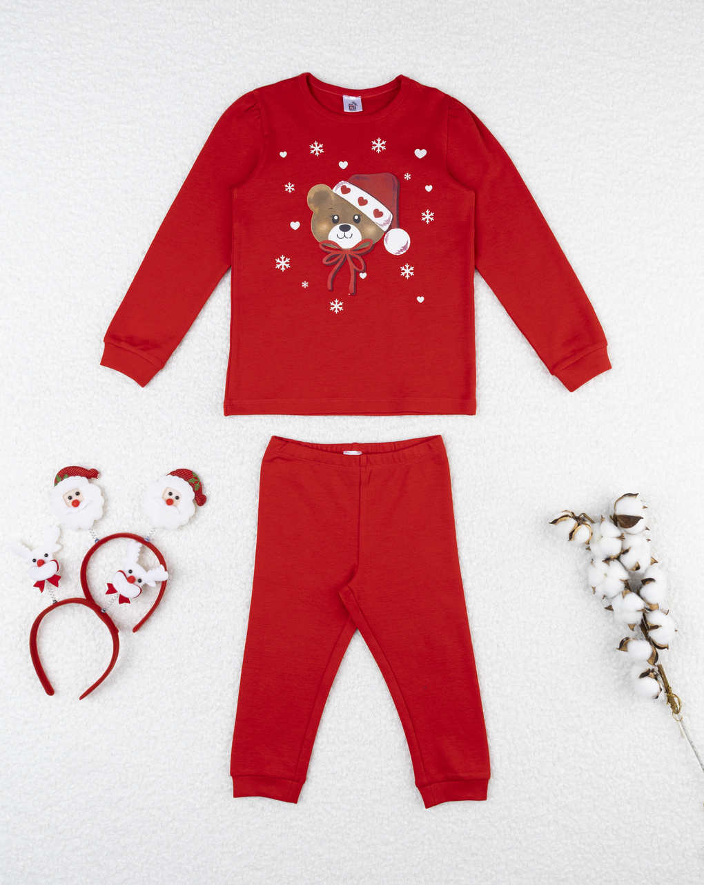 Pigiama natale bimba orso