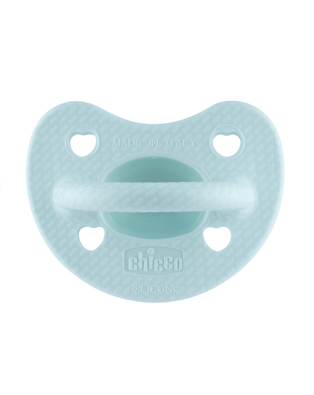 Gommotto silicone luxe 6-16m 2pz azzurro/grigio - chicco