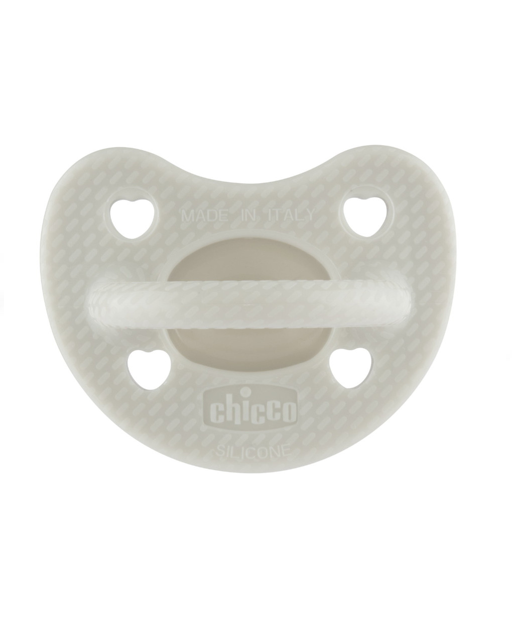 Gommotto silicone luxe 6-16m 2pz azzurro/grigio - chicco