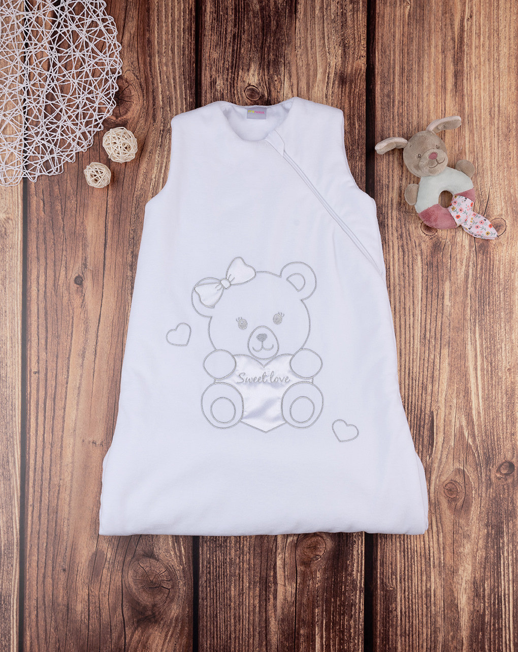 Sacco nanna unisex in ciniglia orsetto - tog 3,5