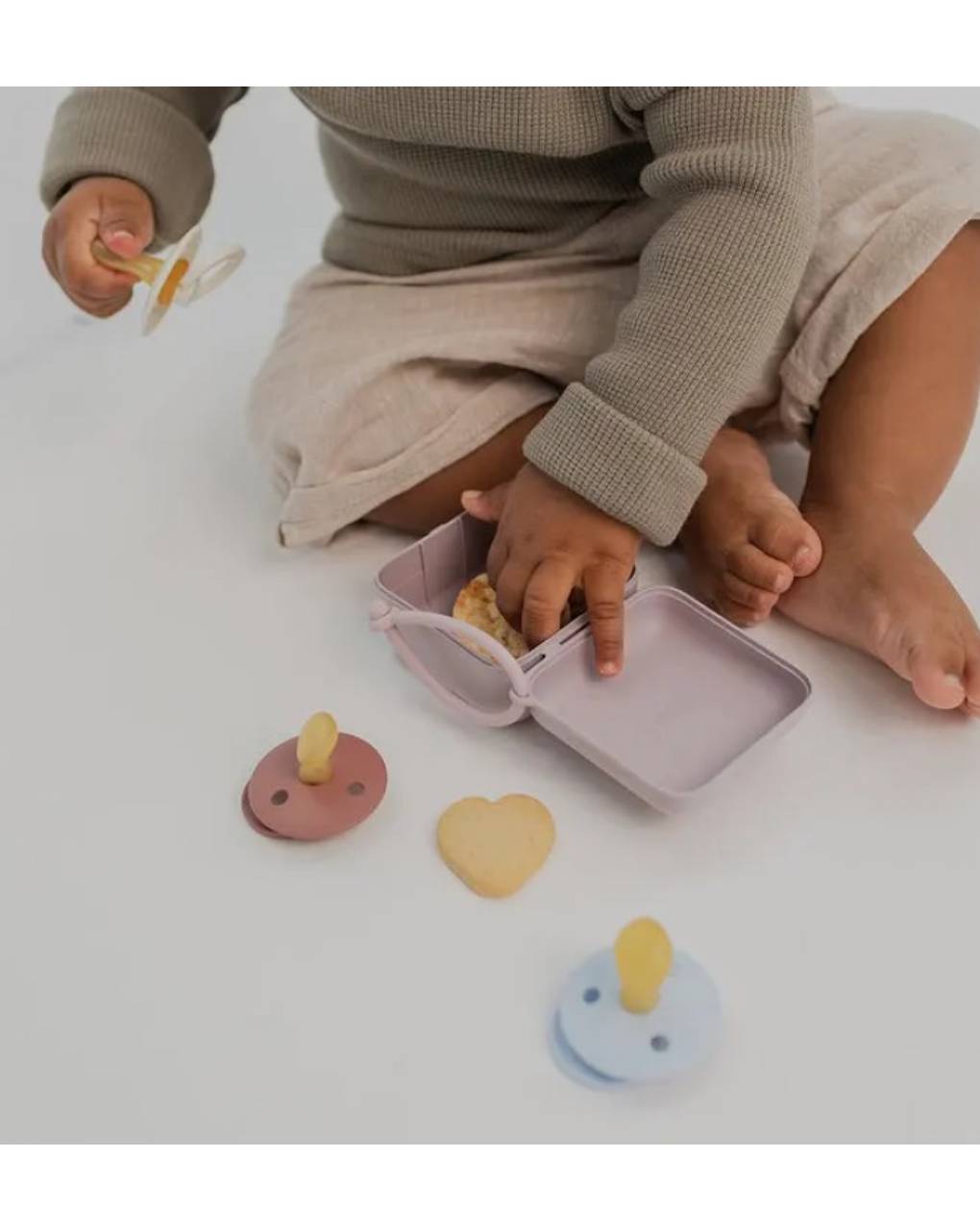 Scatola porta ciuccio vaniglia - bibs