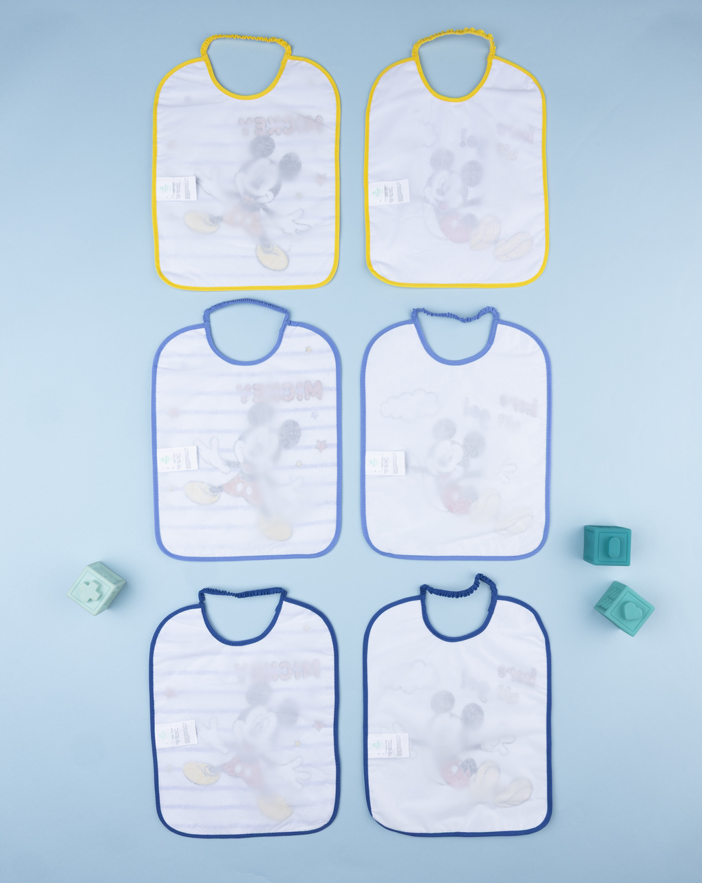 Pack 6 bavaglini bambino disney topolino