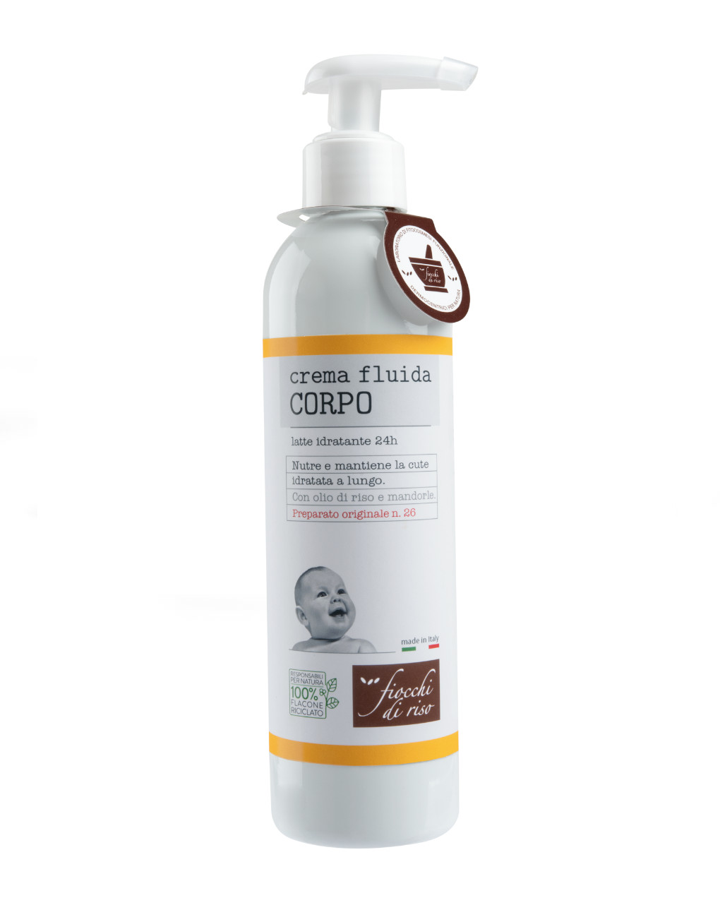 Crema fluida corpo 240ml - fiocchi di riso