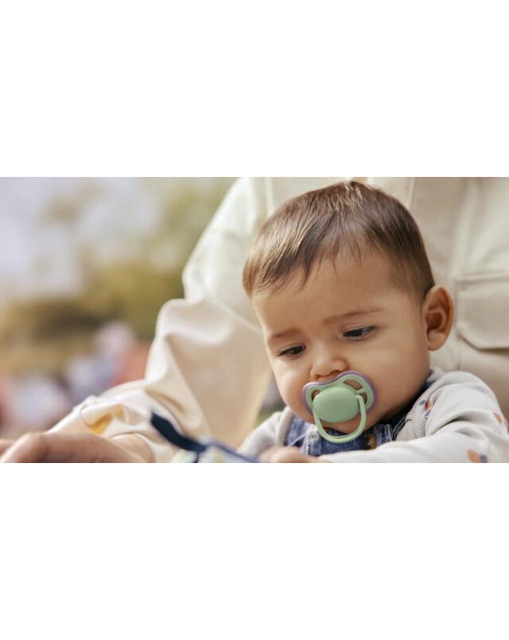 Succhietti ultra air 6-18m verde e rosa, a base vegetale - set da 2 ciucci - philips avent