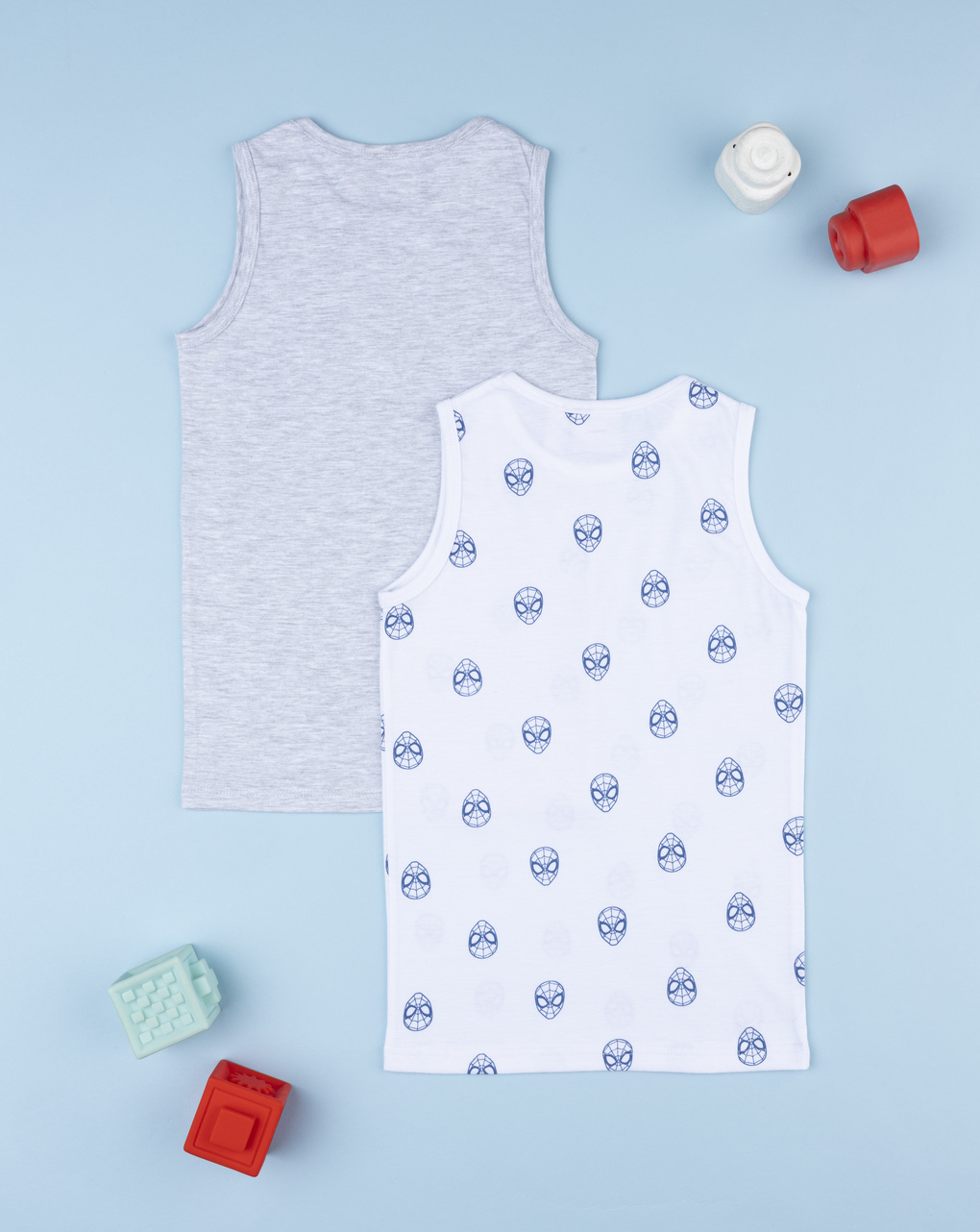 Pack 2 canotte spiderman bambino