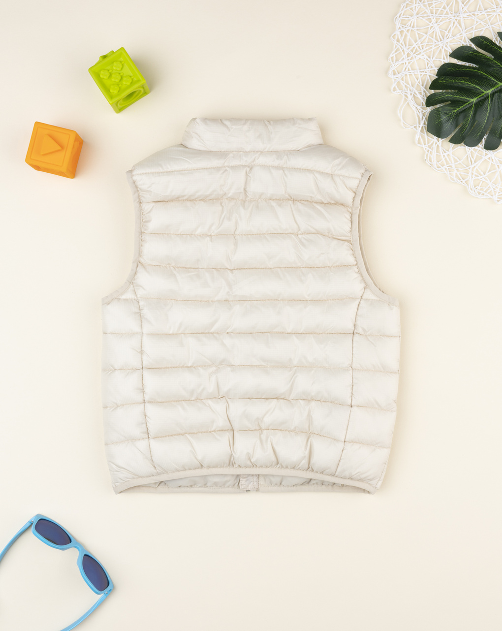 Gilet bambino beige