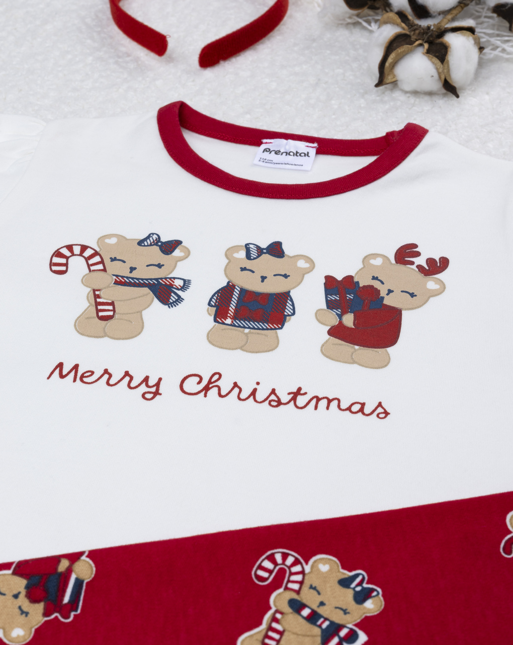 Pigiama natalizio bambina orsetti