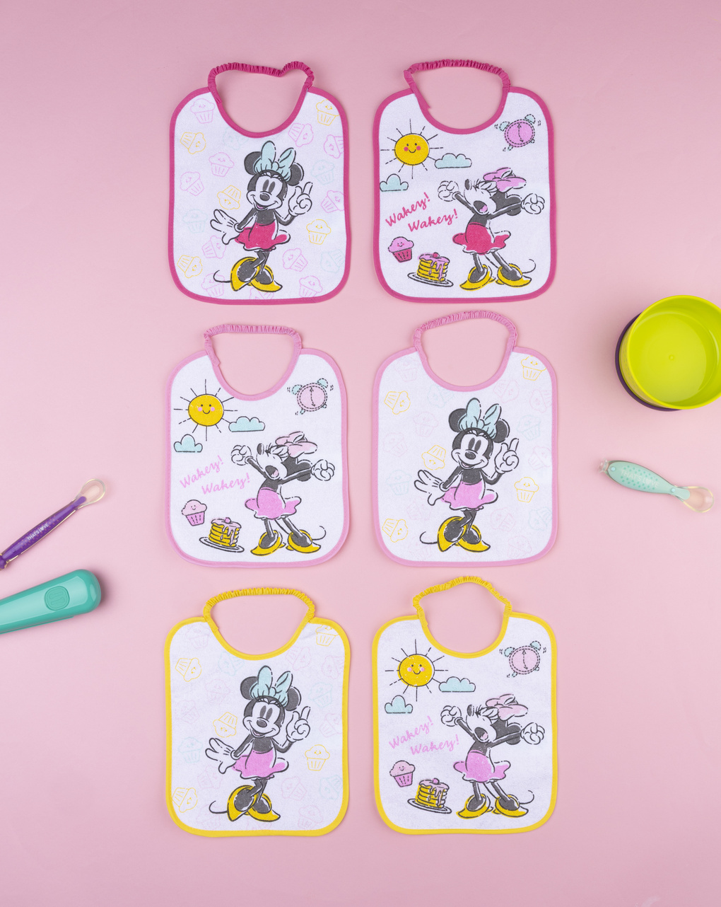 Pack 6 bavaglini minnie bimba